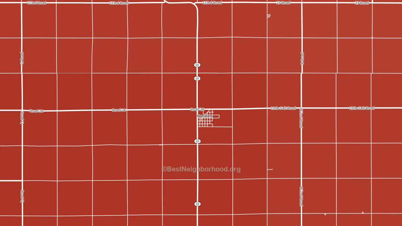 Gresham, NE block-group political-lean map