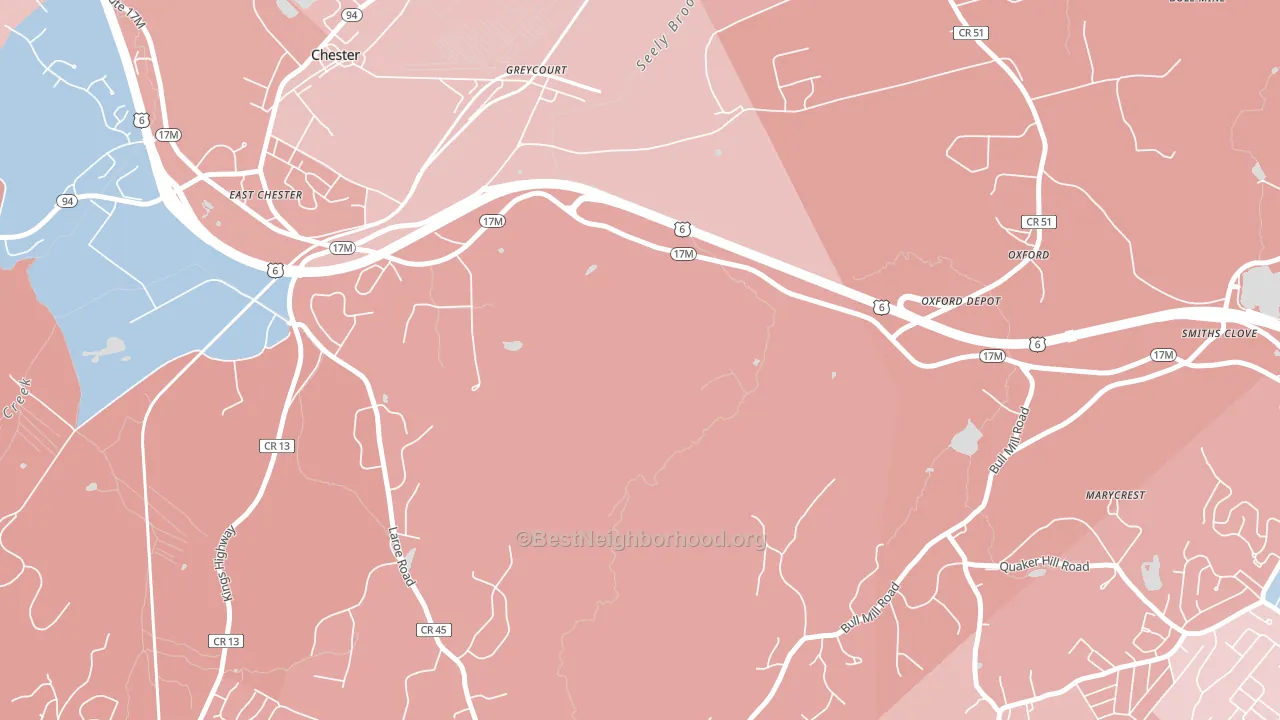 Greycourt, NY block-group political-lean map
