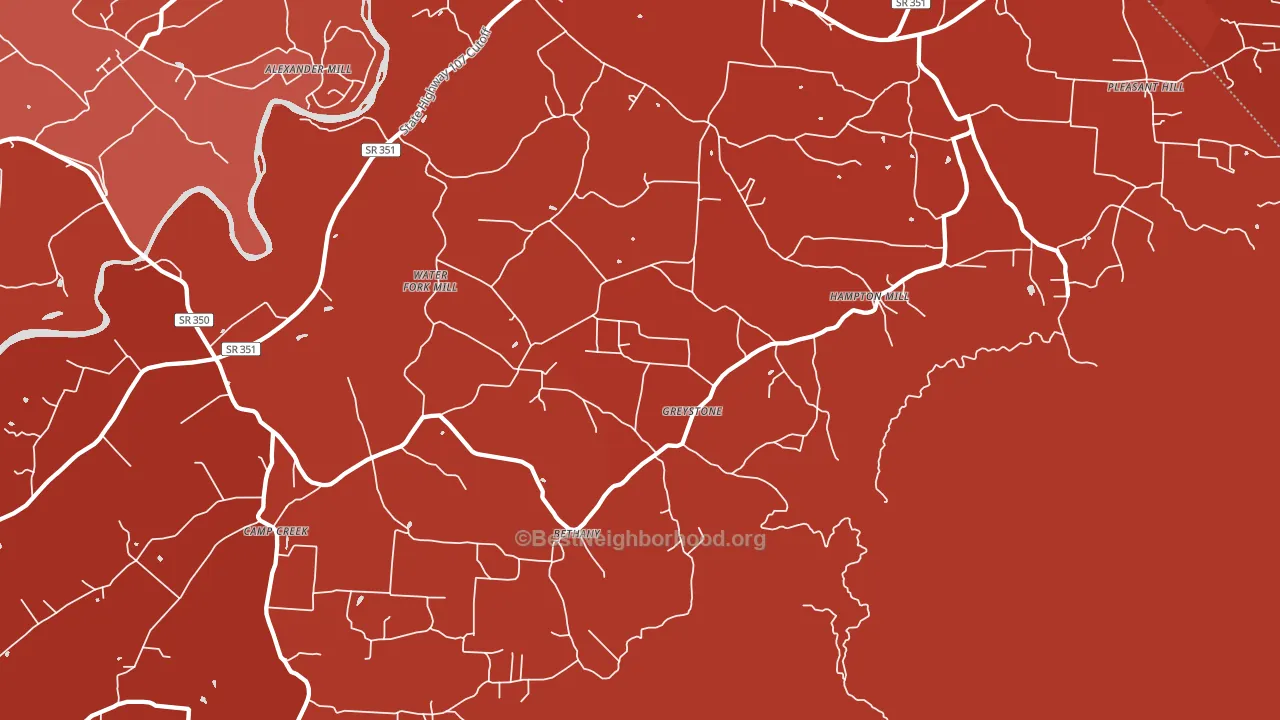 Greystone, TN block-group political-lean map