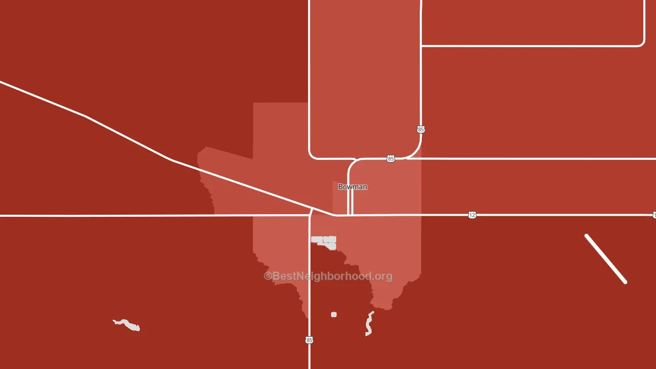 Griffin, ND block-group political-lean map