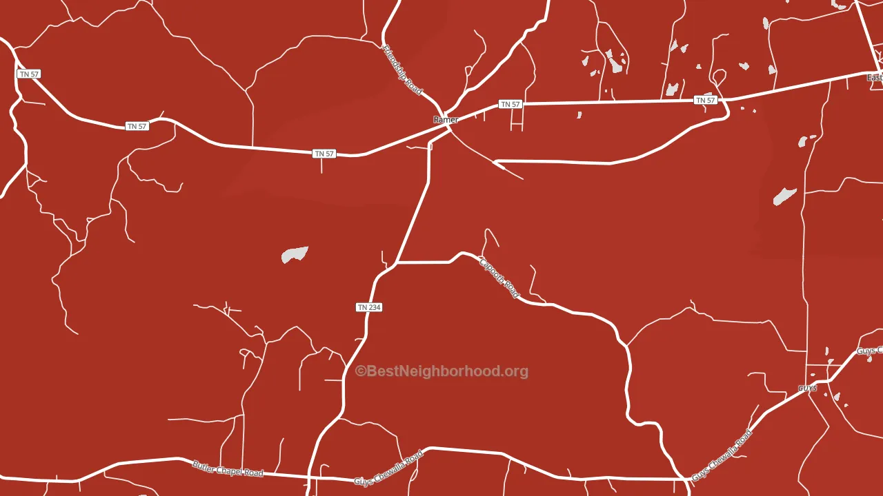 Griffith, TN block-group political-lean map