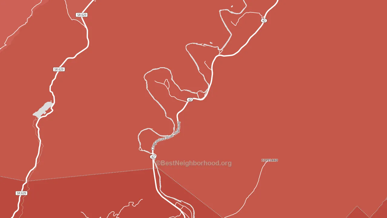 Griffith, VA block-group political-lean map
