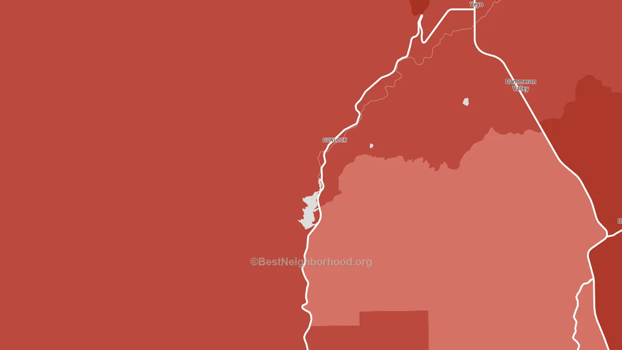 Gunlock, UT block-group political-lean map