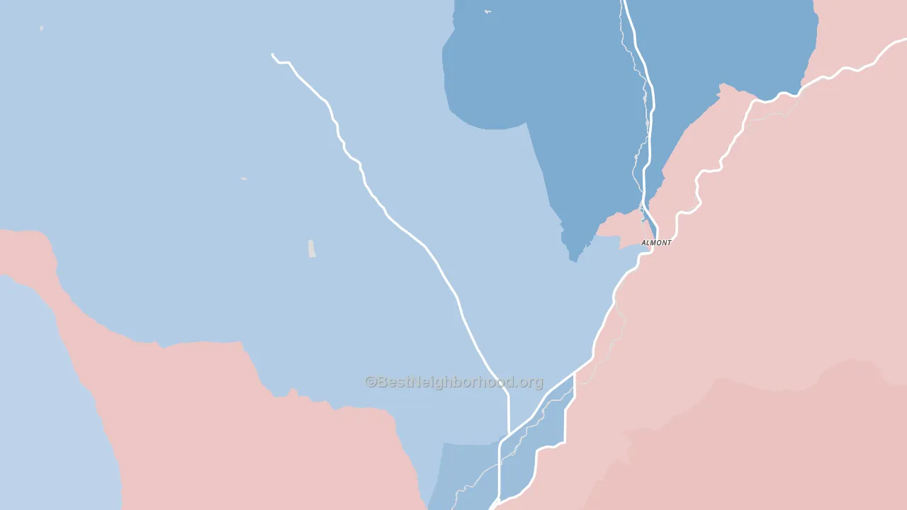 Gunnison County, CO block-group political-lean map