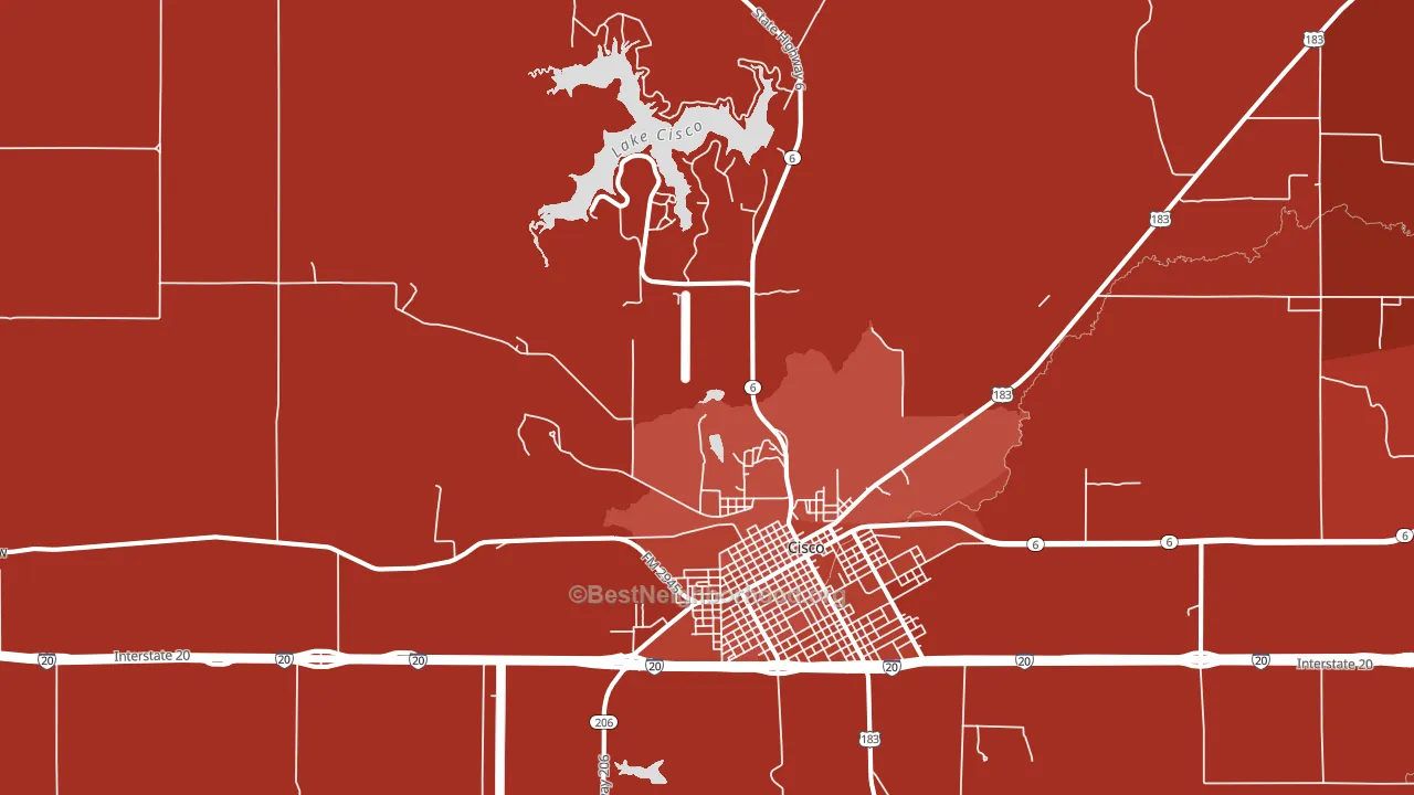 Gunsight, TX block-group political-lean map
