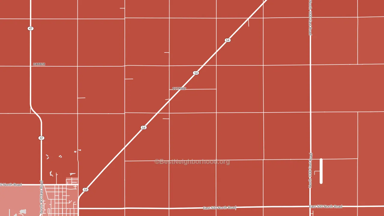 Guthrie, IL block-group political-lean map