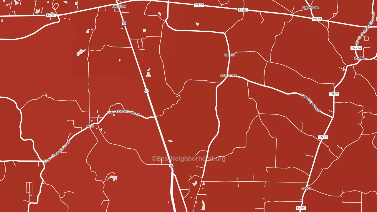Guys, TN block-group political-lean map