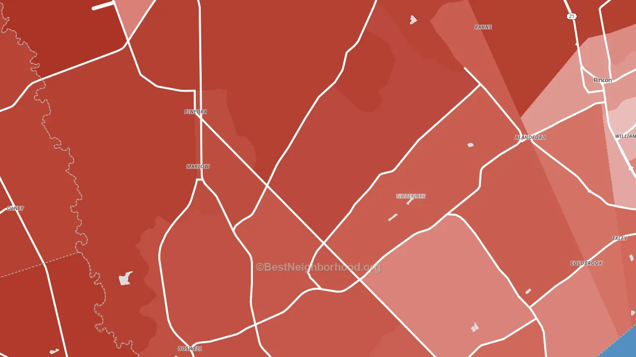 Guyton, GA block-group political-lean map