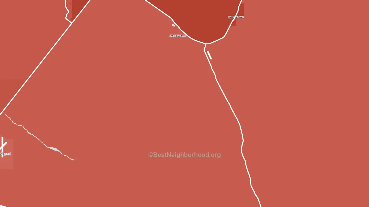 Hackberry, AZ block-group political-lean map