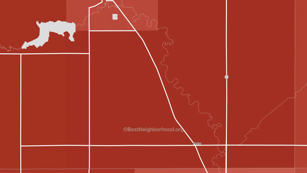 Hadar, NE block-group political-lean map