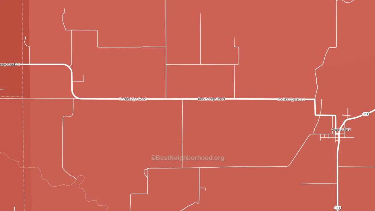 Hagaman, IL block-group political-lean map