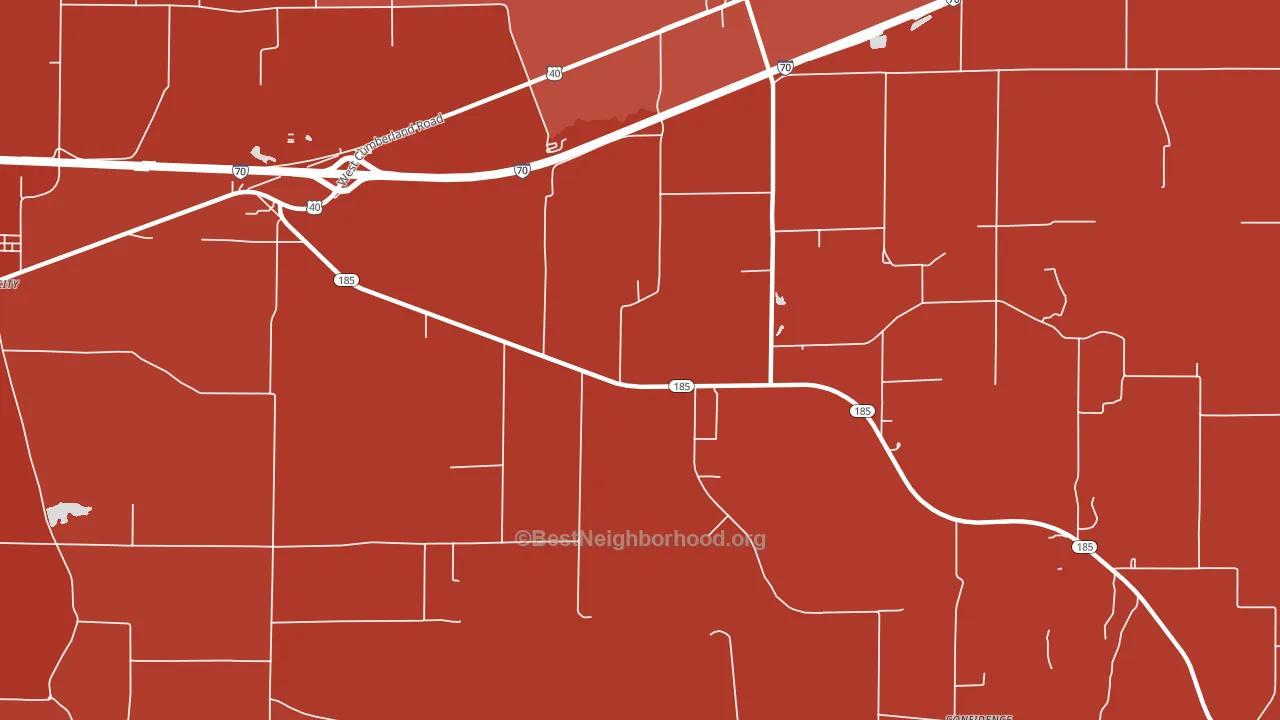 Hagarstown, IL block-group political-lean map