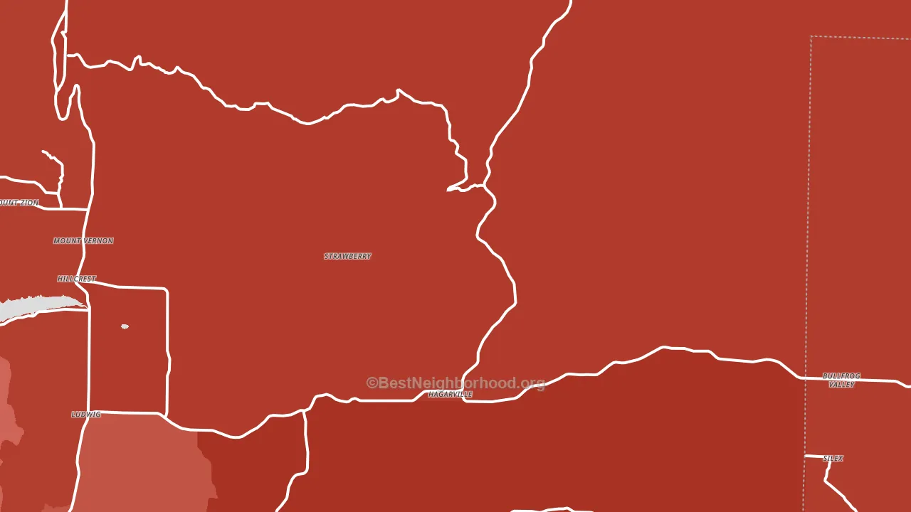 Hagarville, AR block-group political-lean map