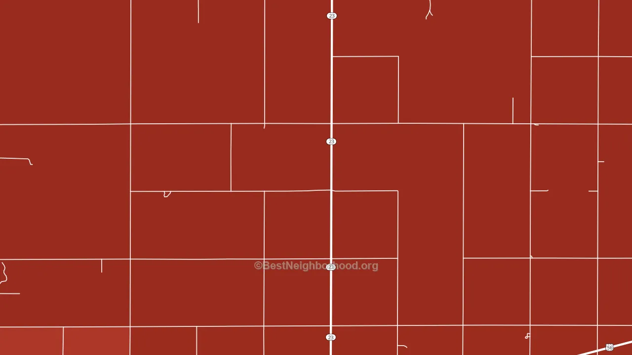 Haggard, KS block-group political-lean map