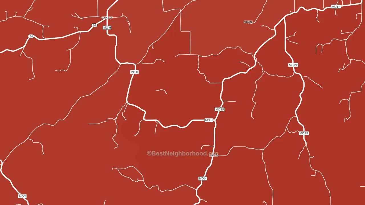 Hahn, MO block-group political-lean map