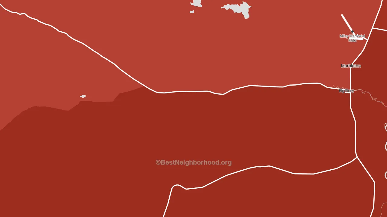 Halfway, WY block-group political-lean map