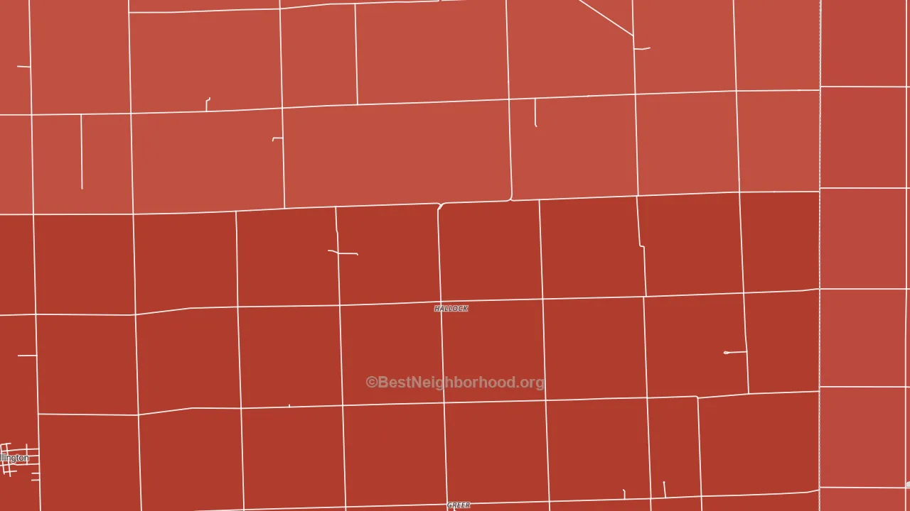 Hallock, IL block-group political-lean map