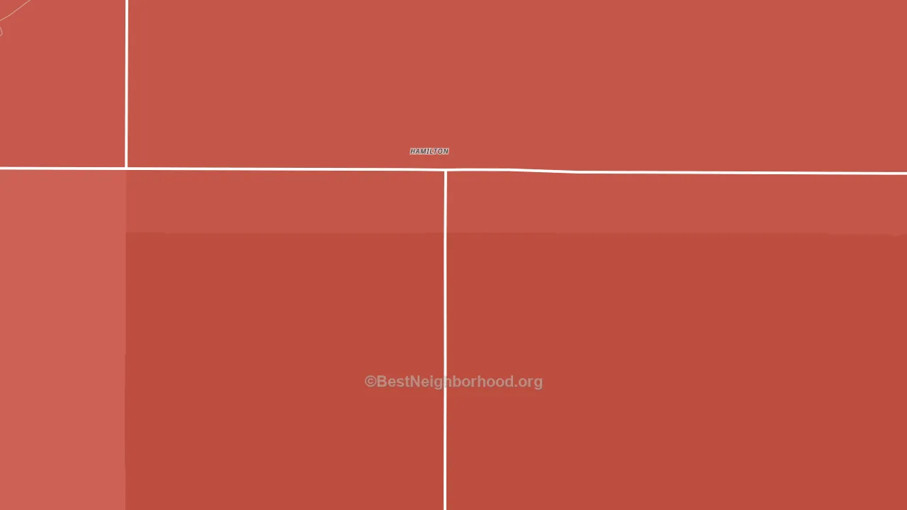 Hamilton, ND block-group political-lean map