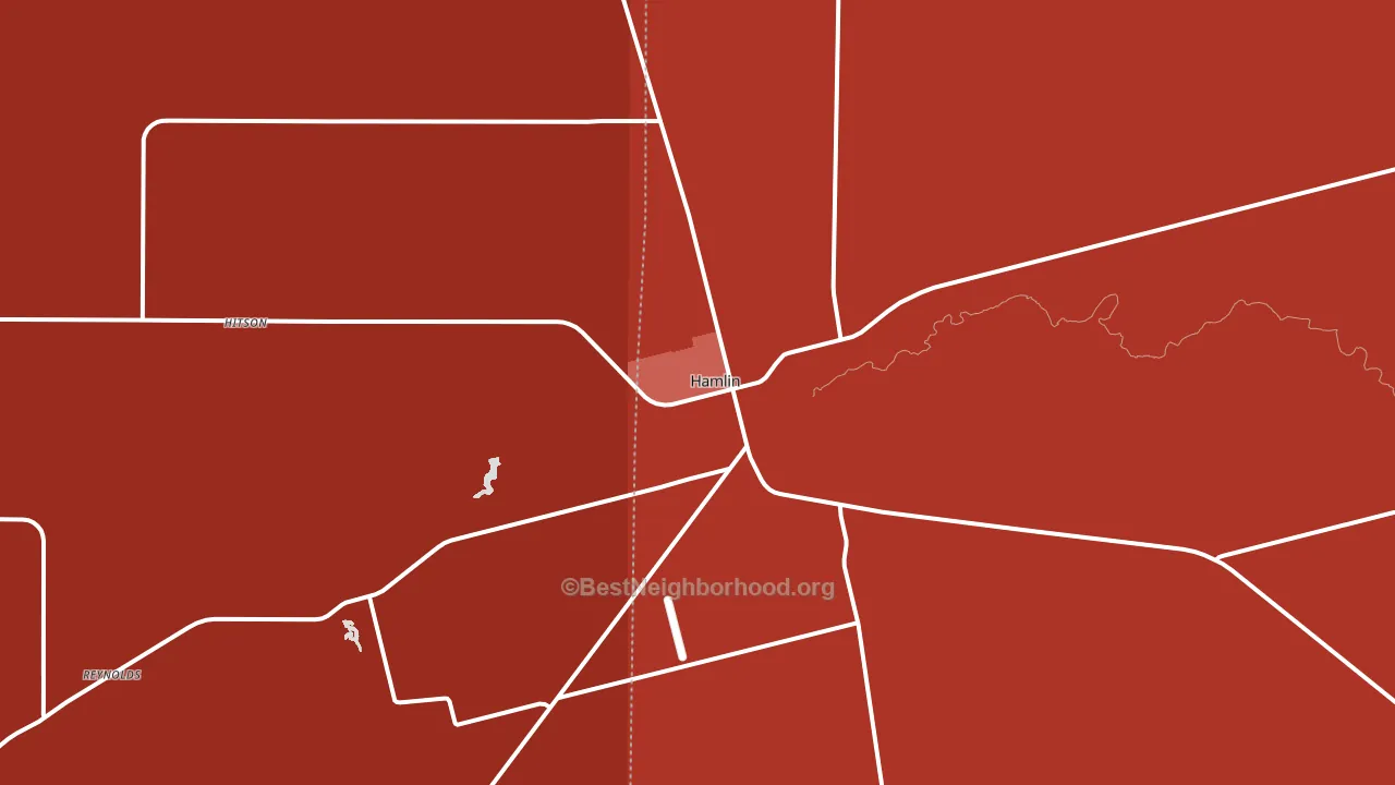Hamlin, TX block-group political-lean map