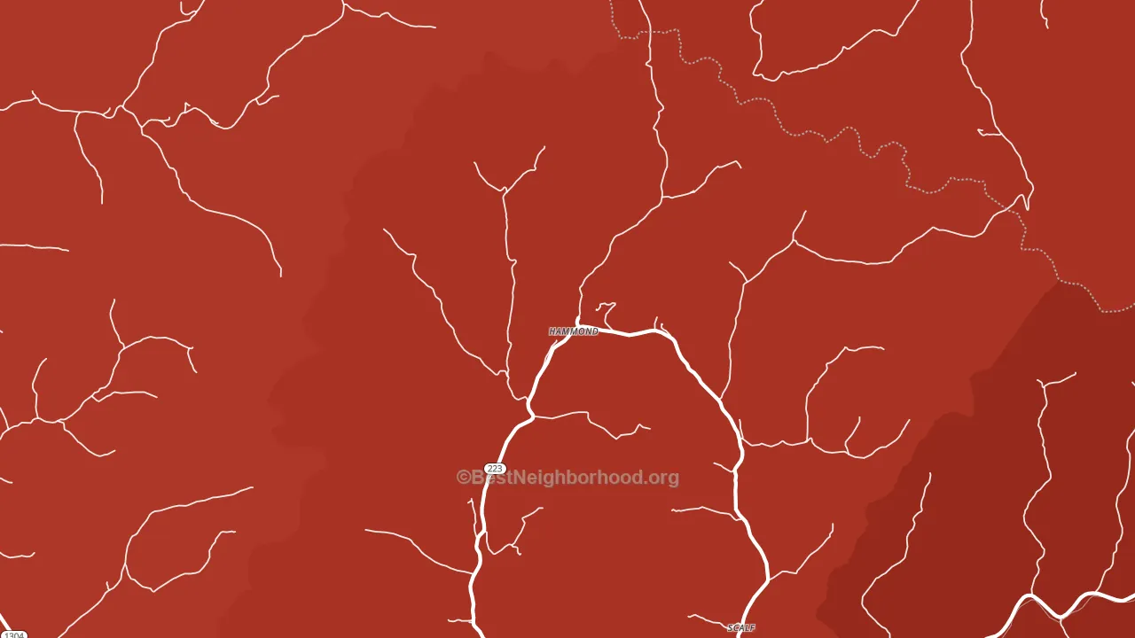 Hammond, KY block-group political-lean map