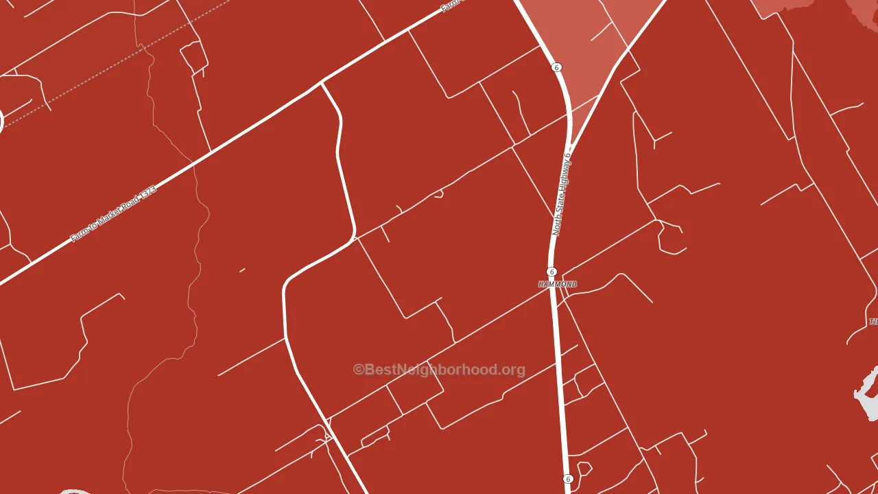 Hammond, TX block-group political-lean map