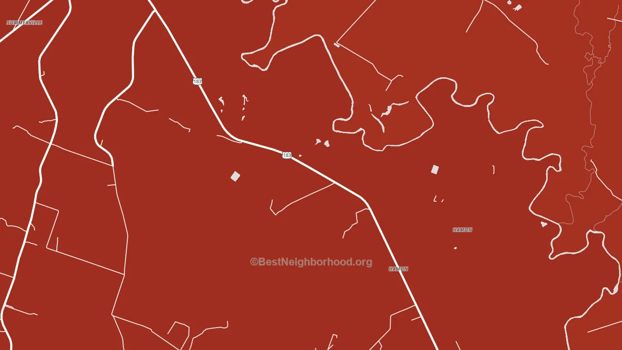 Hamon, TX block-group political-lean map
