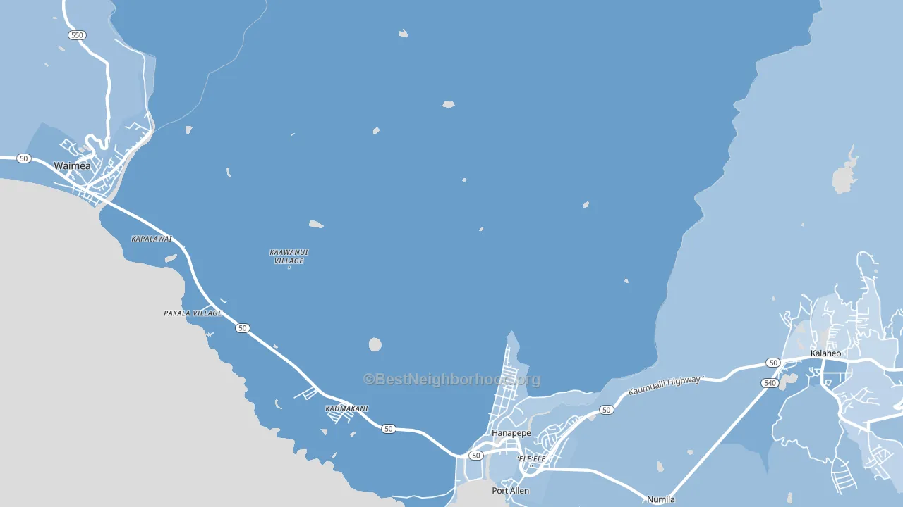 Hanapepe Heights, HI block-group political-lean map