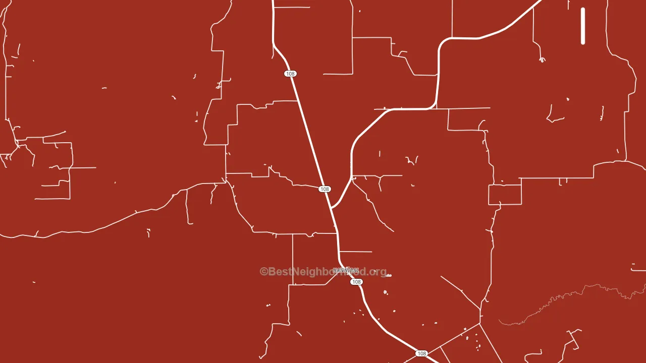 Hannibal, TX block-group political-lean map