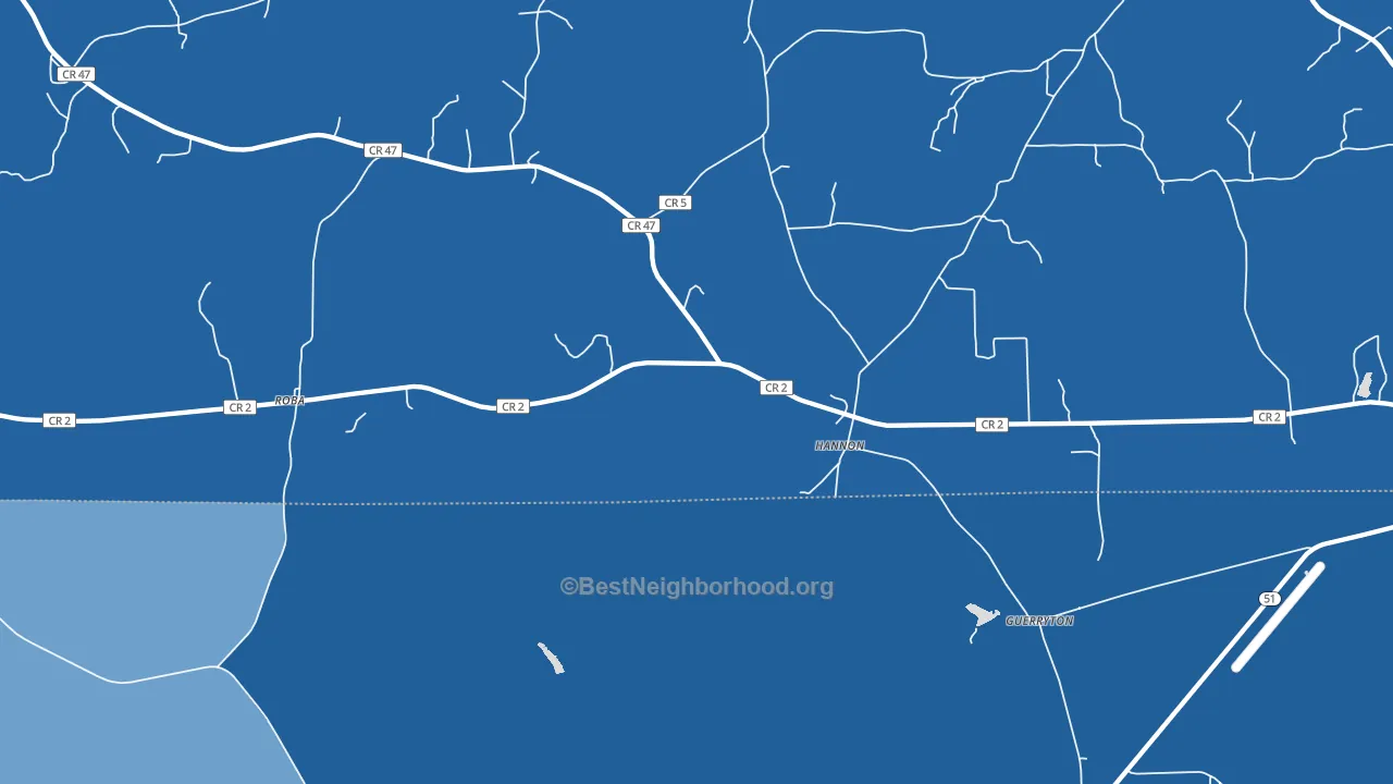 Hannon, AL block-group political-lean map