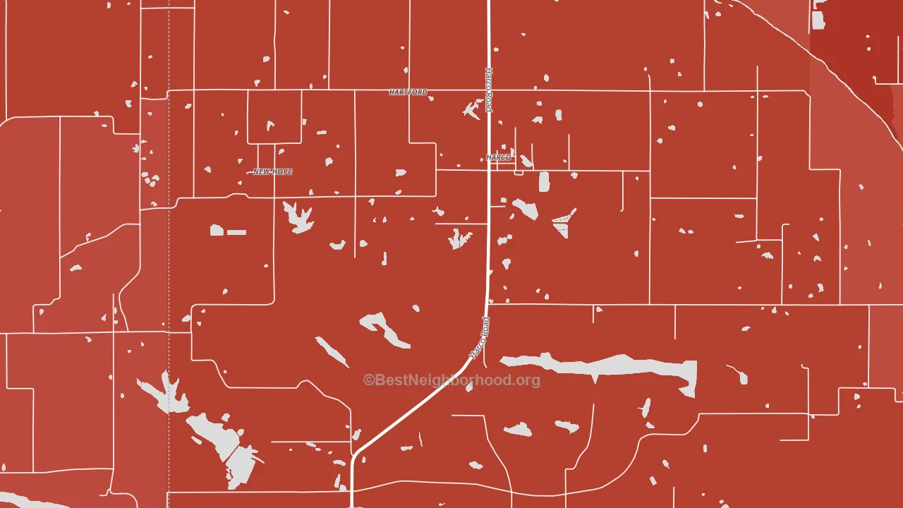 Harco, IL block-group political-lean map