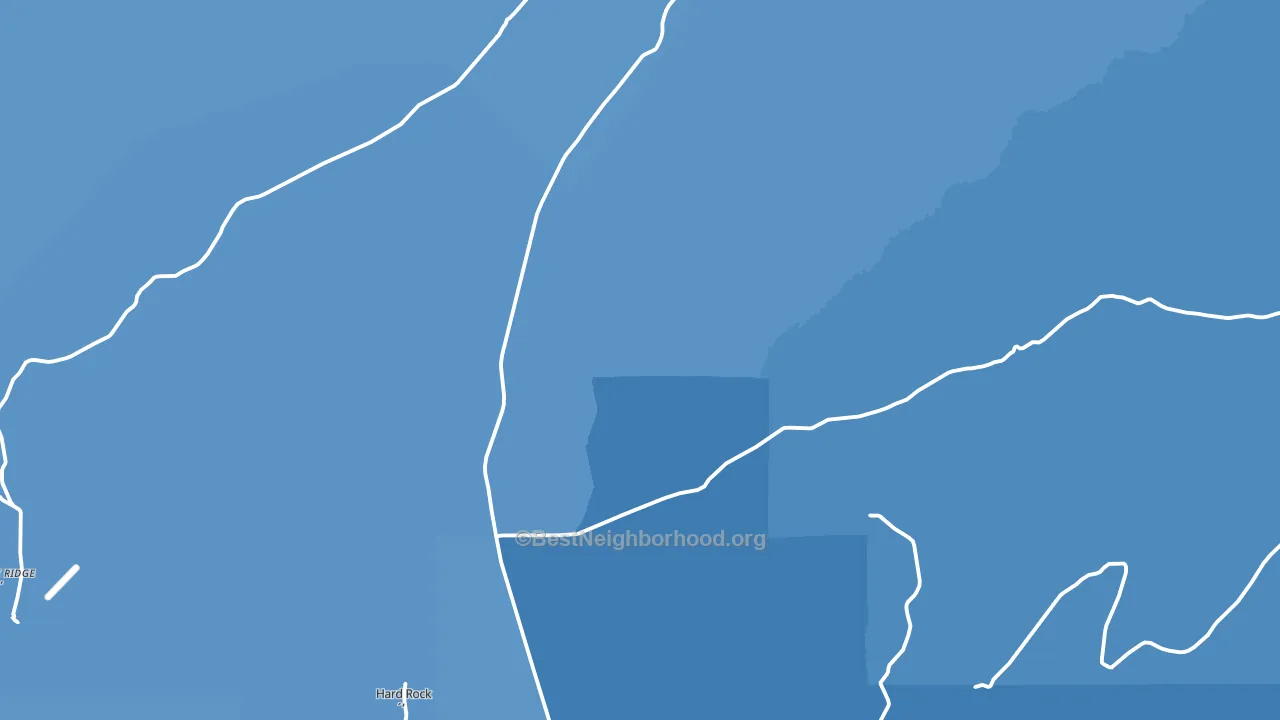 Hard Rocks, AZ block-group political-lean map