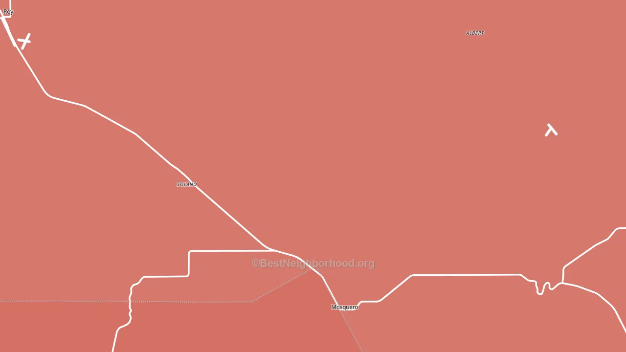 Harding County, NM block-group political-lean map