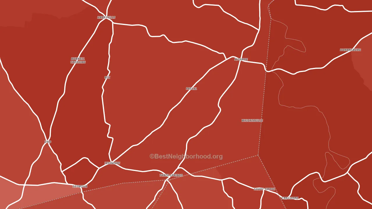 Hardyville, KY block-group political-lean map