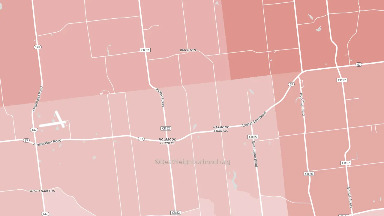 Harmony Corners, NY block-group political-lean map