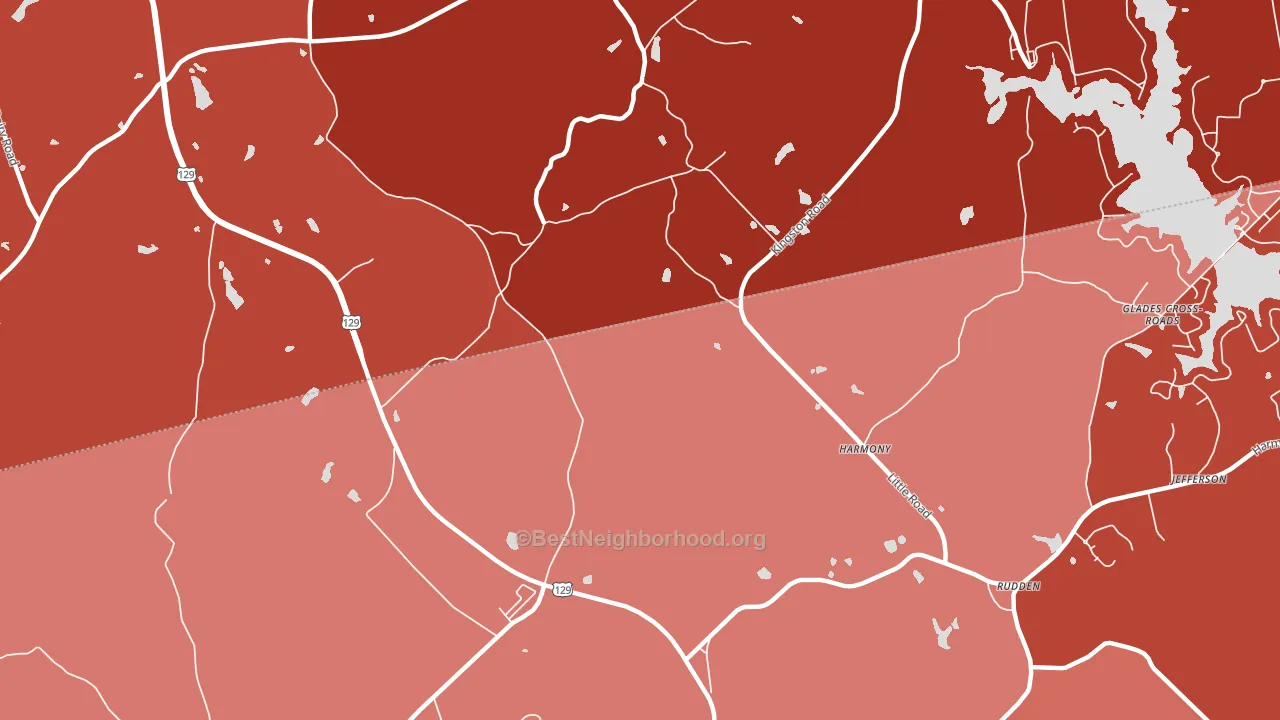 Harmony, GA block-group political-lean map