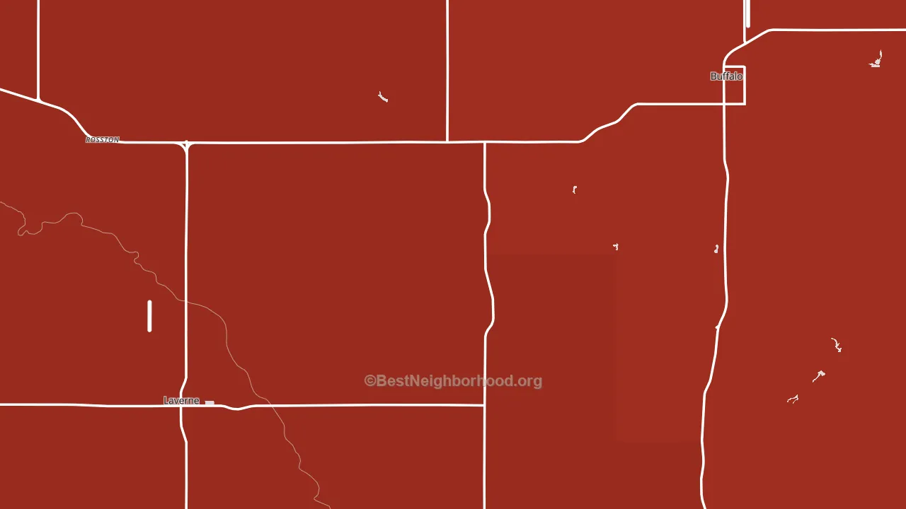 Harper County, OK block-group political-lean map