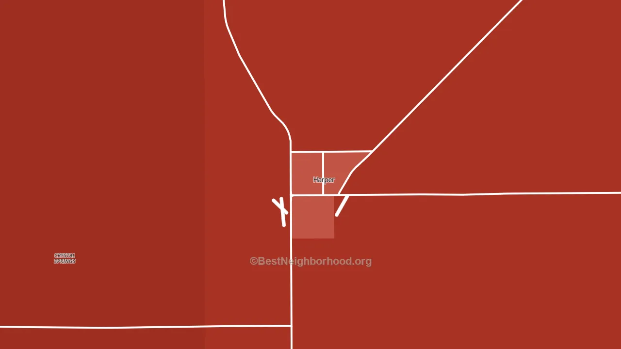 Harper, KS block-group political-lean map