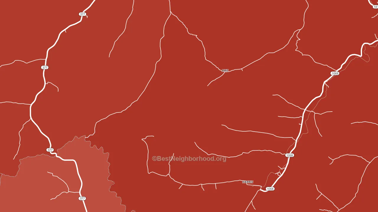 Harris, KY block-group political-lean map