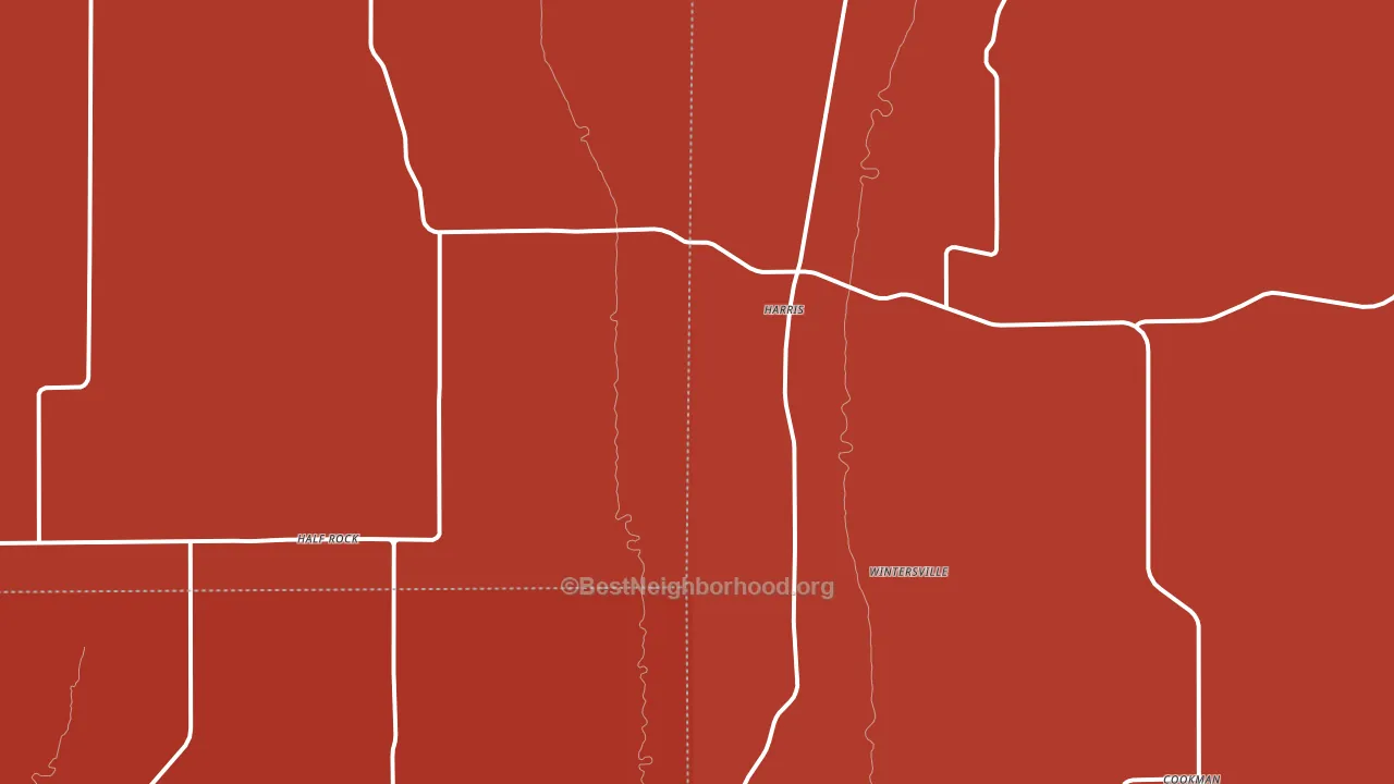 Harris, MO block-group political-lean map