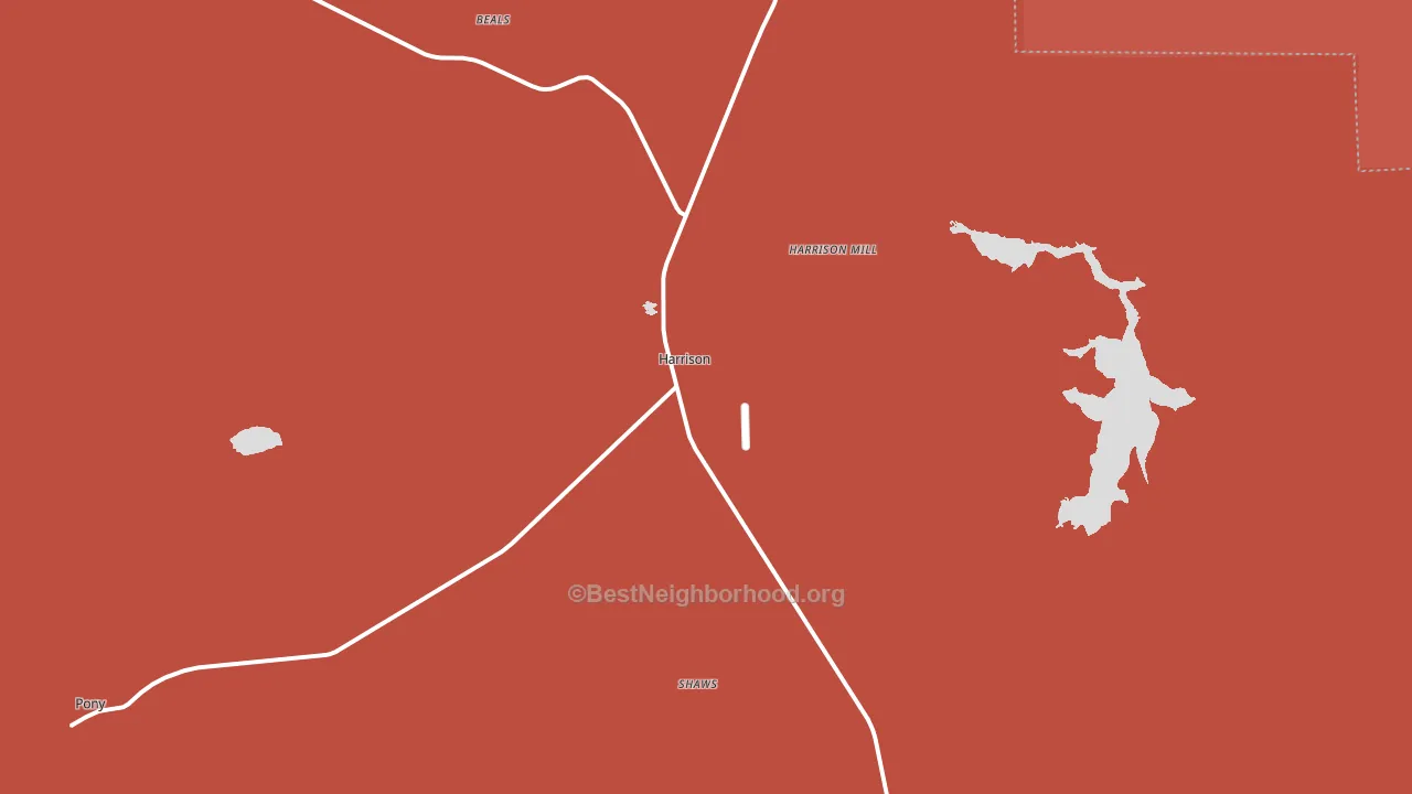 Harrison, MT block-group political-lean map