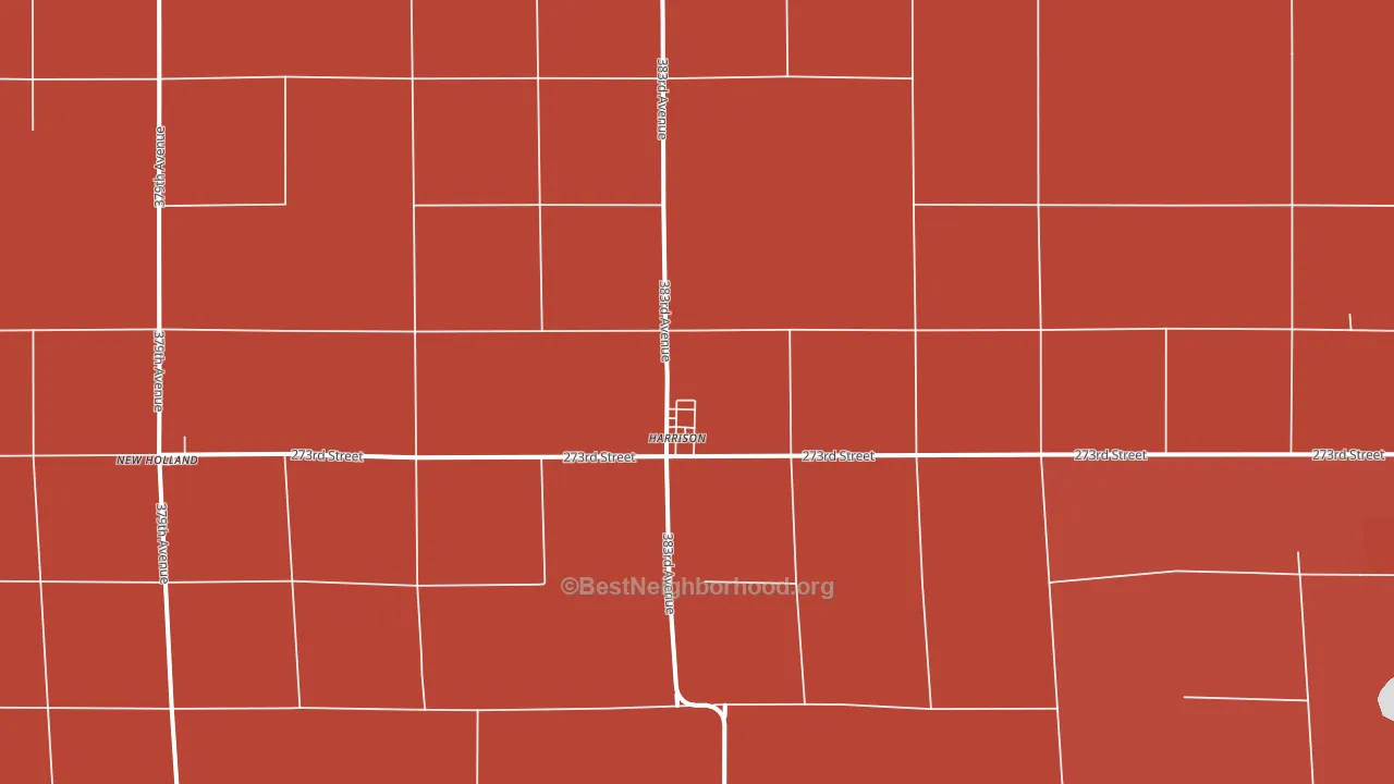 Harrison, SD block-group political-lean map