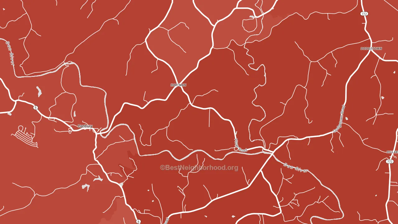 Hartman, NC block-group political-lean map