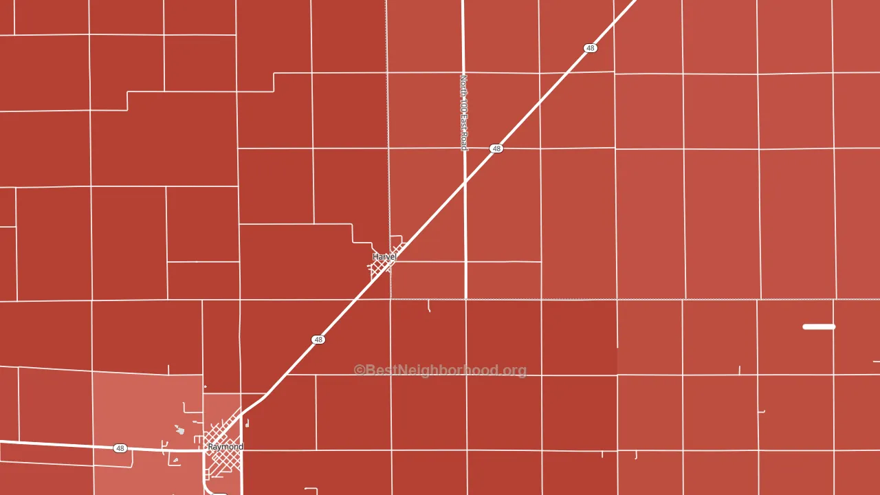 Harvel, IL block-group political-lean map