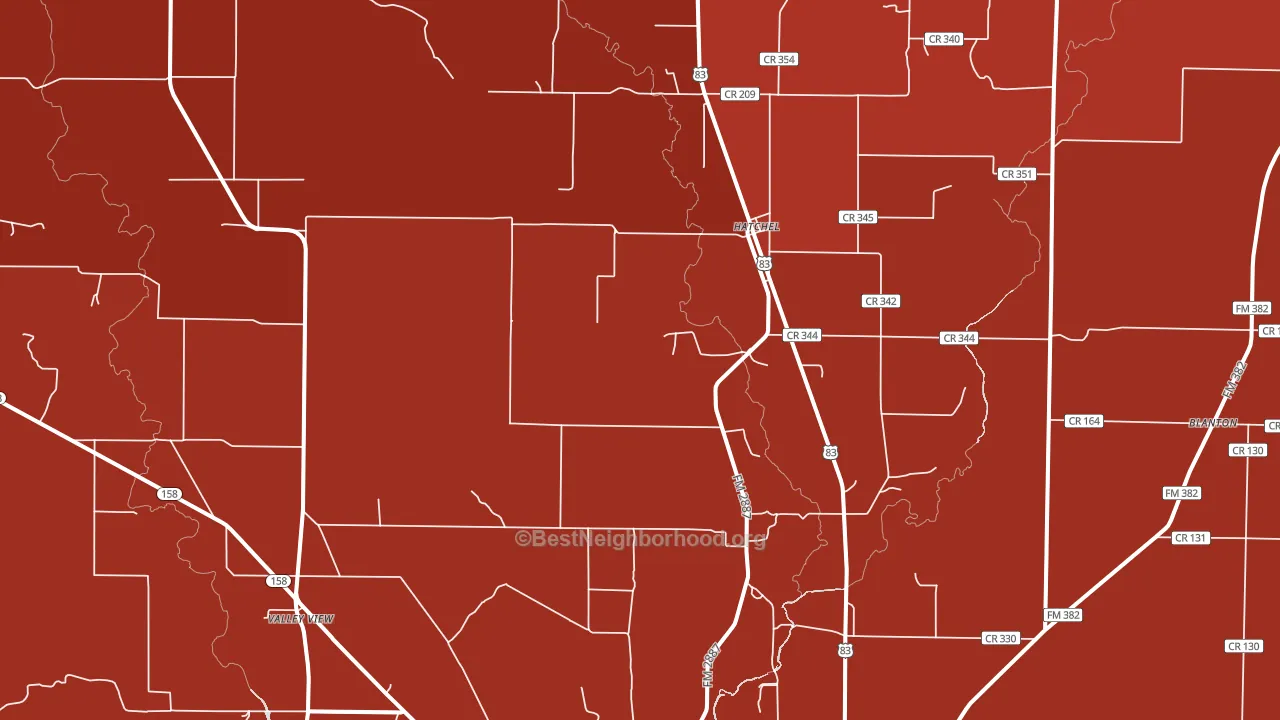 Hatchel, TX block-group political-lean map