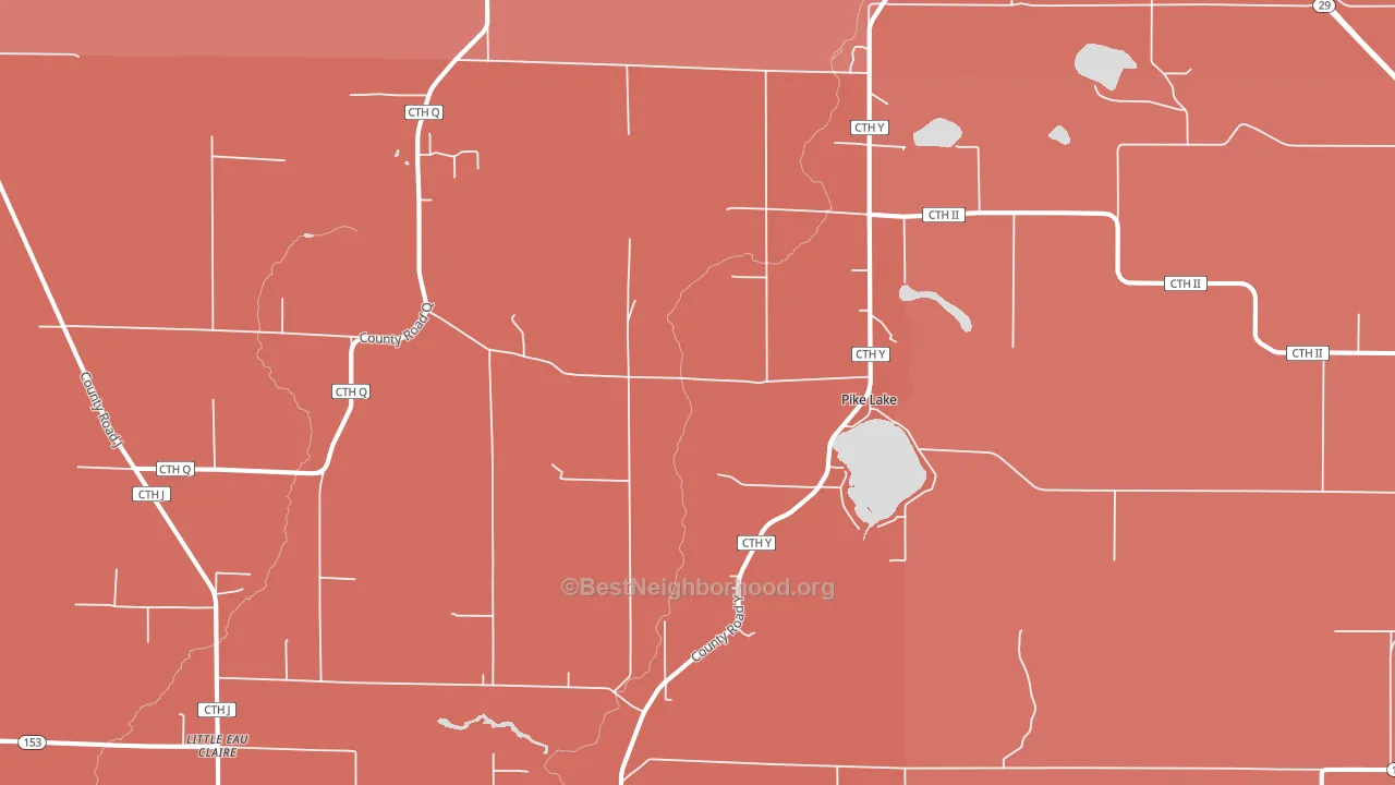 Hatley, WI block-group political-lean map