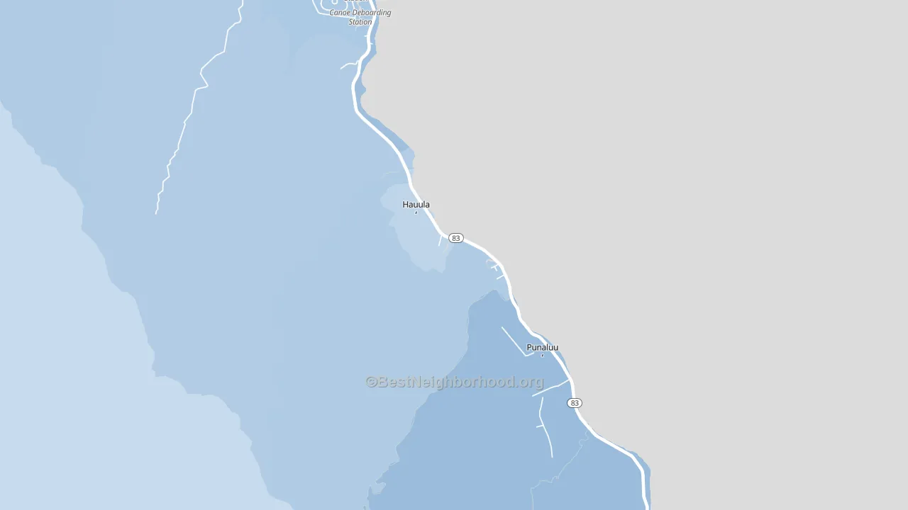 Hauula, HI block-group political-lean map