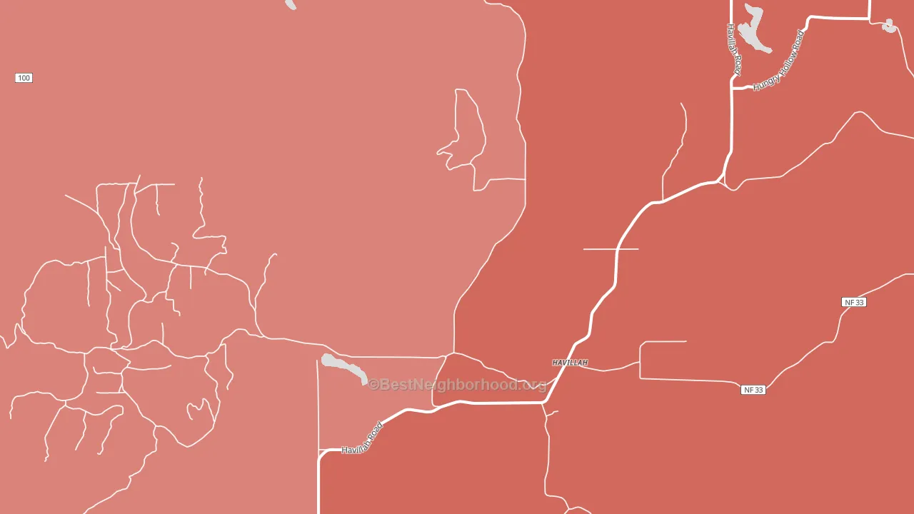 Havillah, WA block-group political-lean map