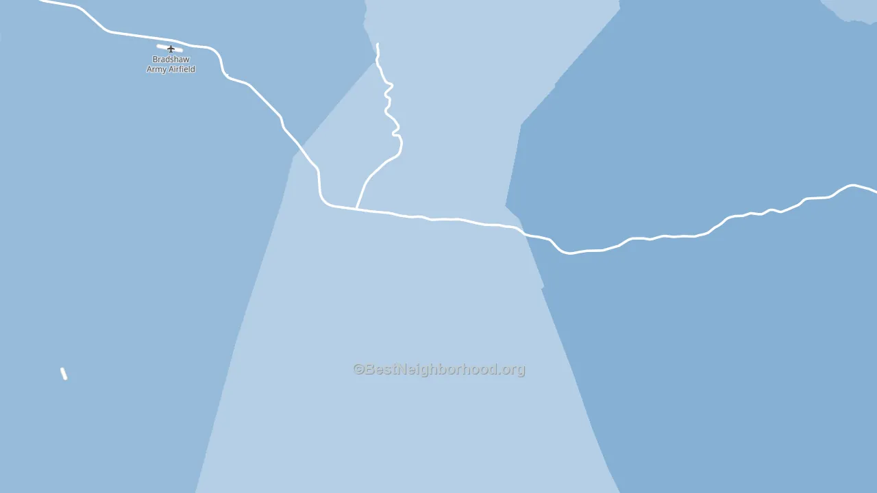Hawaii County, HI block-group political-lean map