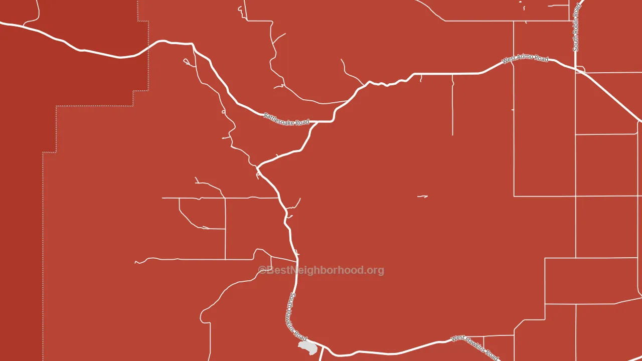 Hawkins, ID block-group political-lean map