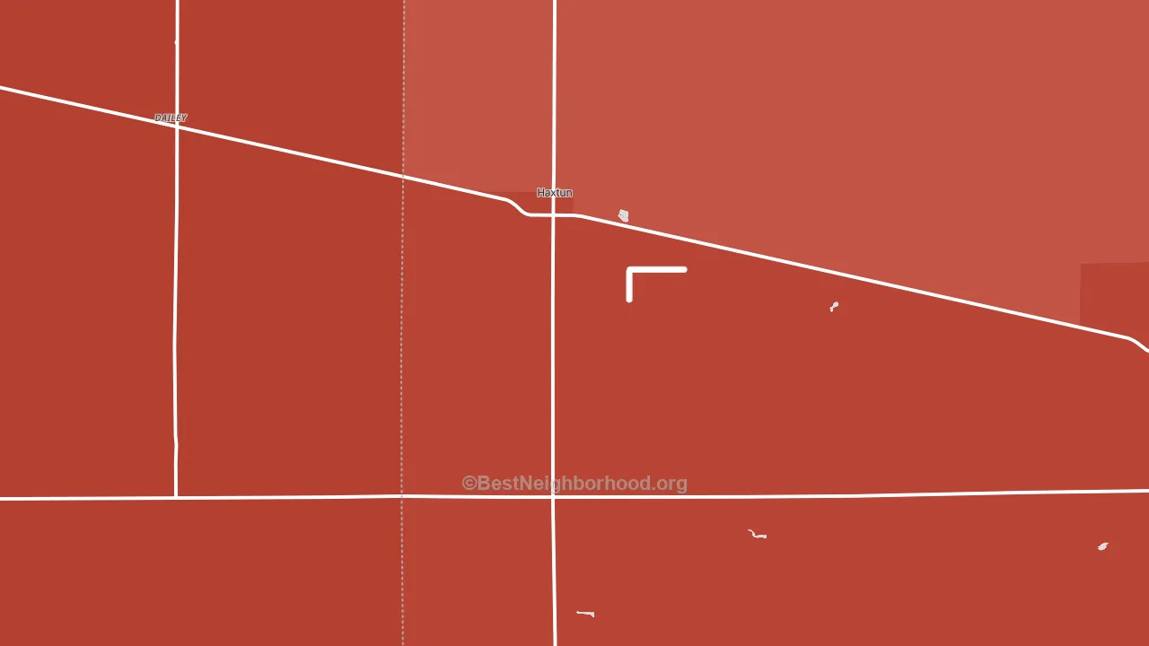 Haxtun, CO block-group political-lean map